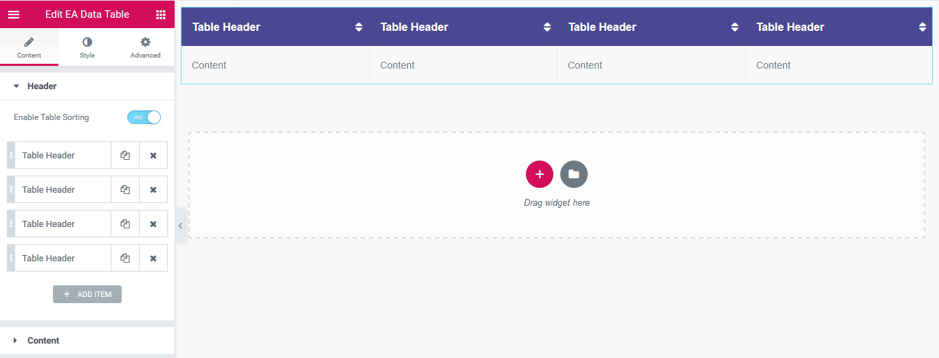 Data Table