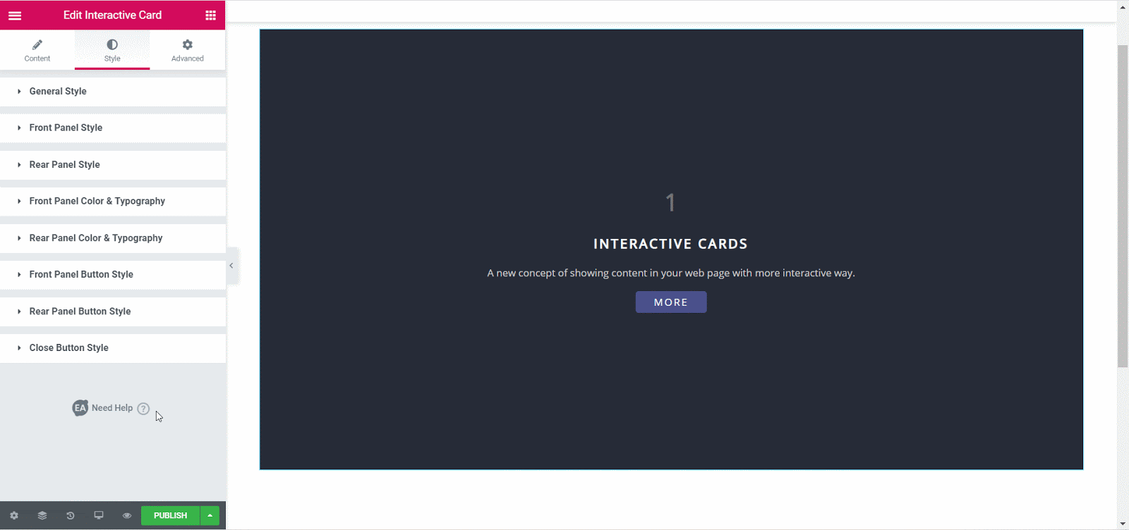 EA Interactive Cards