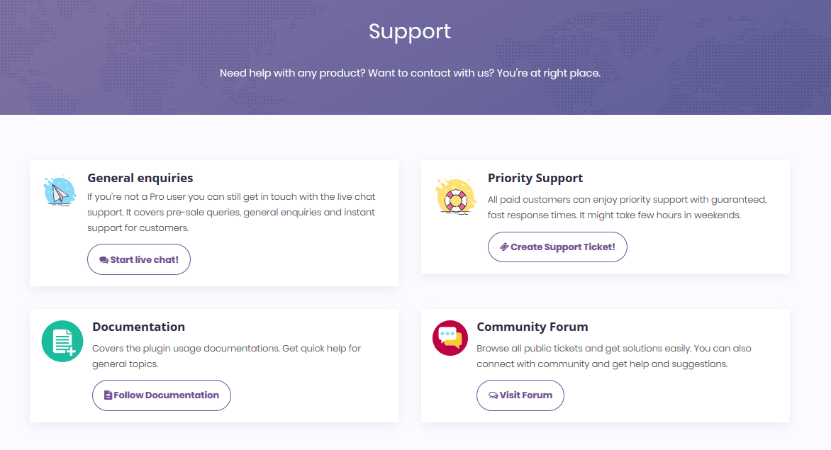 essential addons support