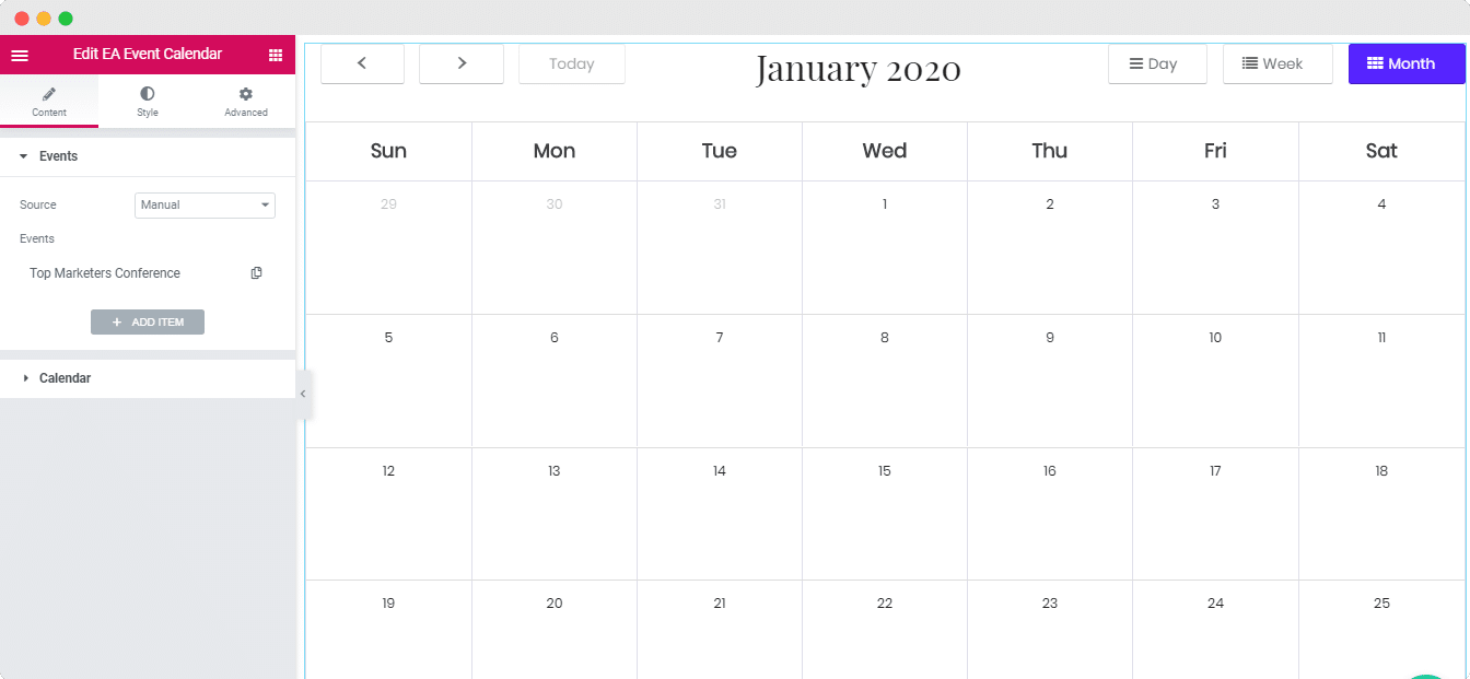 Event Calendar