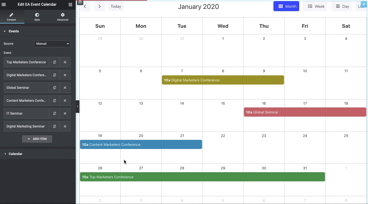 Introducing EA Event Calendar: Showcase Your Upcoming Events Easily