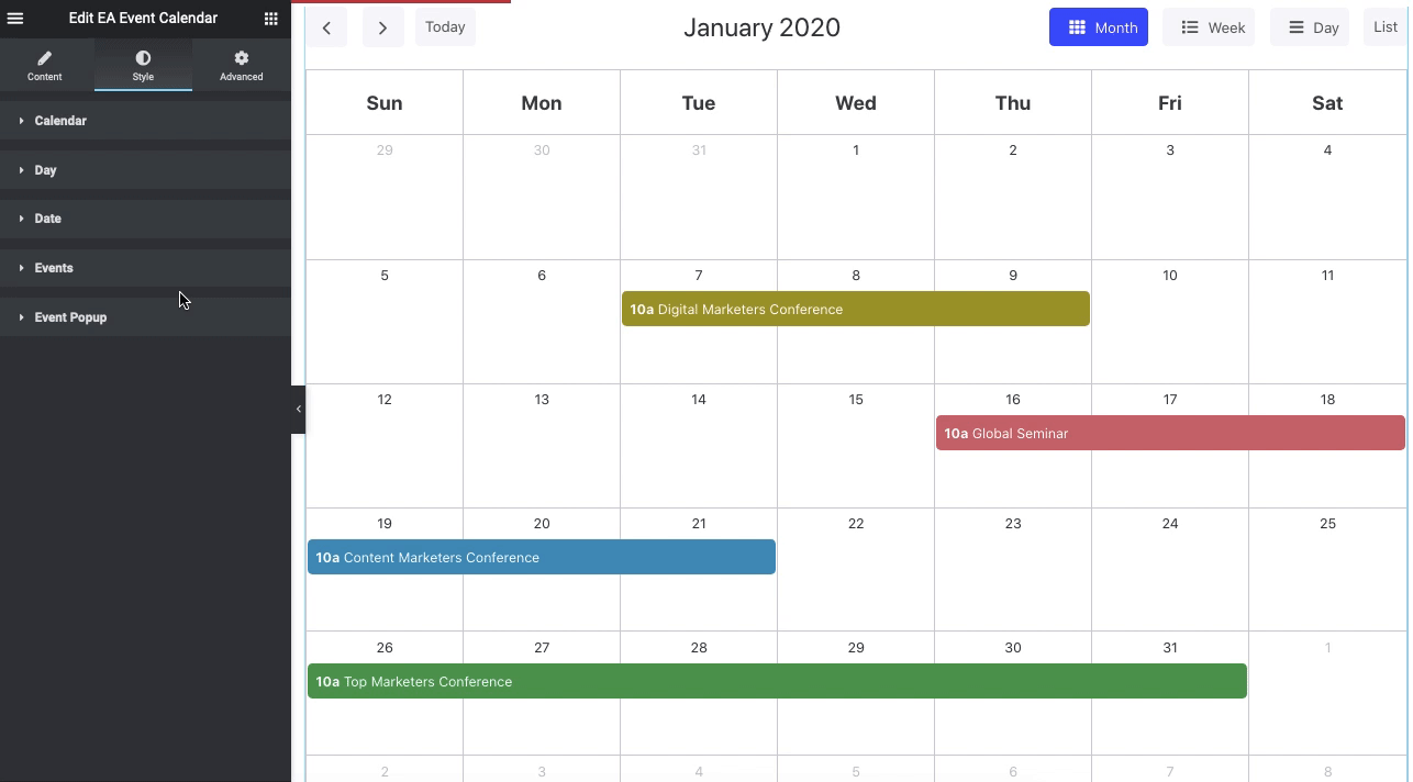 Event Calendar