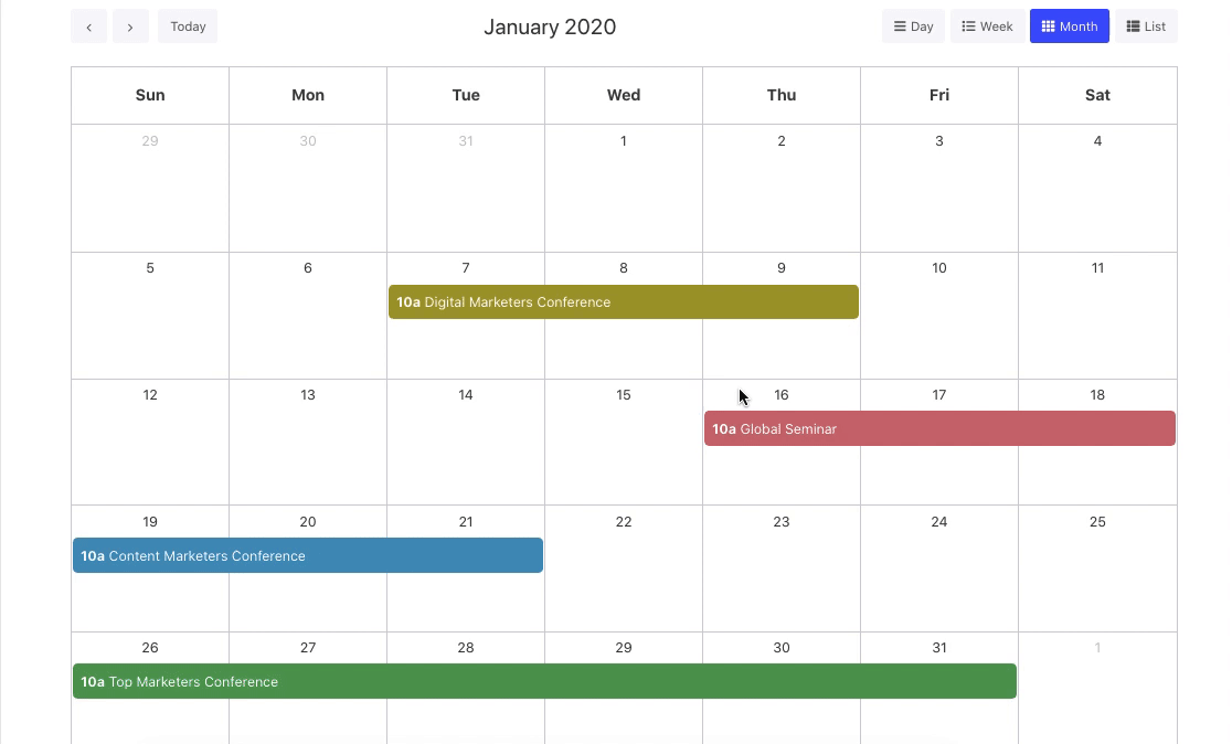 Event Calendar