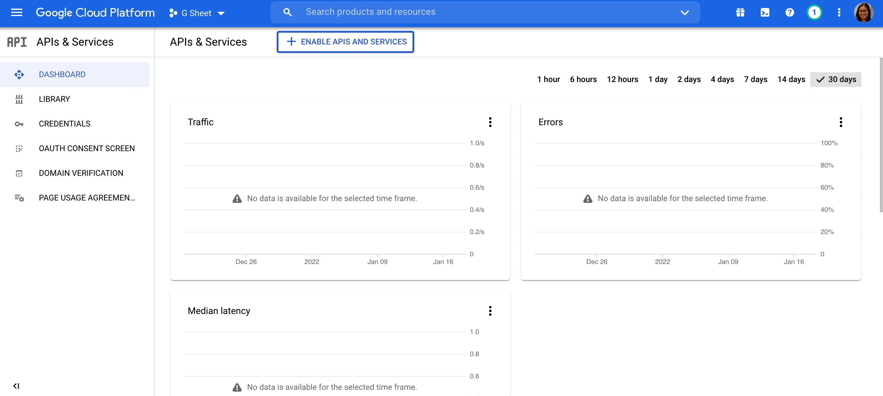 Google Sheet API