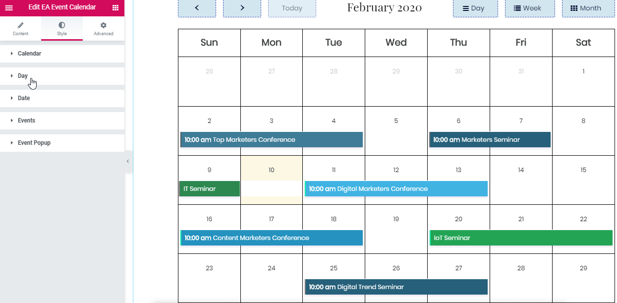 The Events Calendar – WordPress plugin