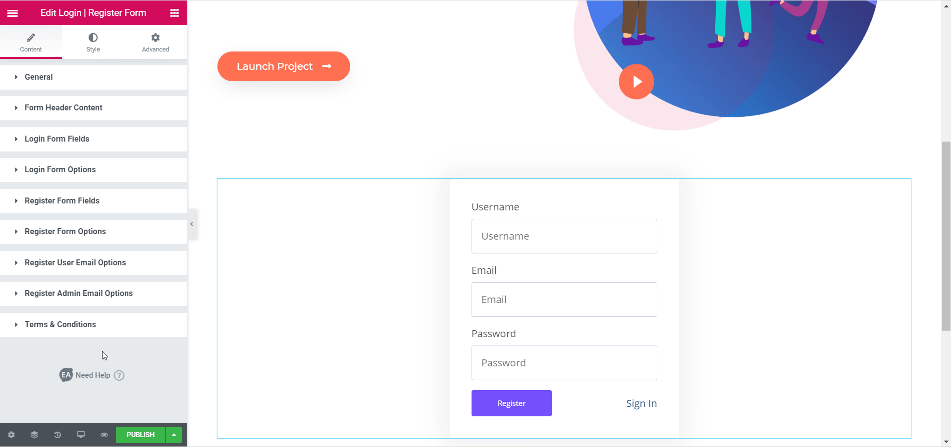 EA LOGIN REGISTRATION FORM