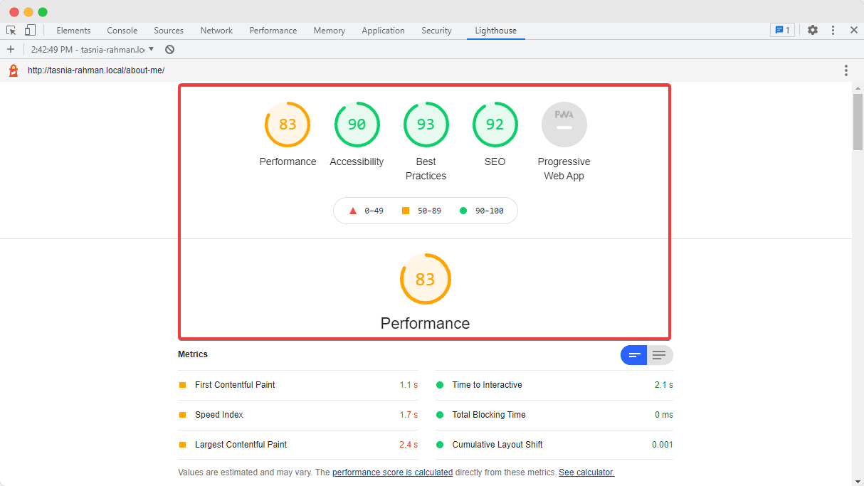 optimize website layout