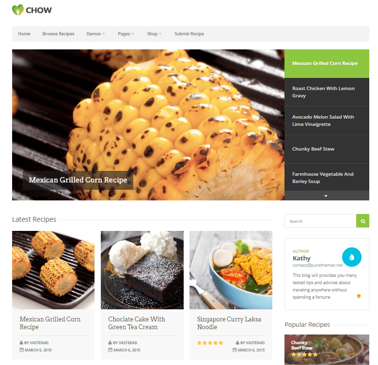 Top 5 Best Food Blog Templates & Themes For WordPress