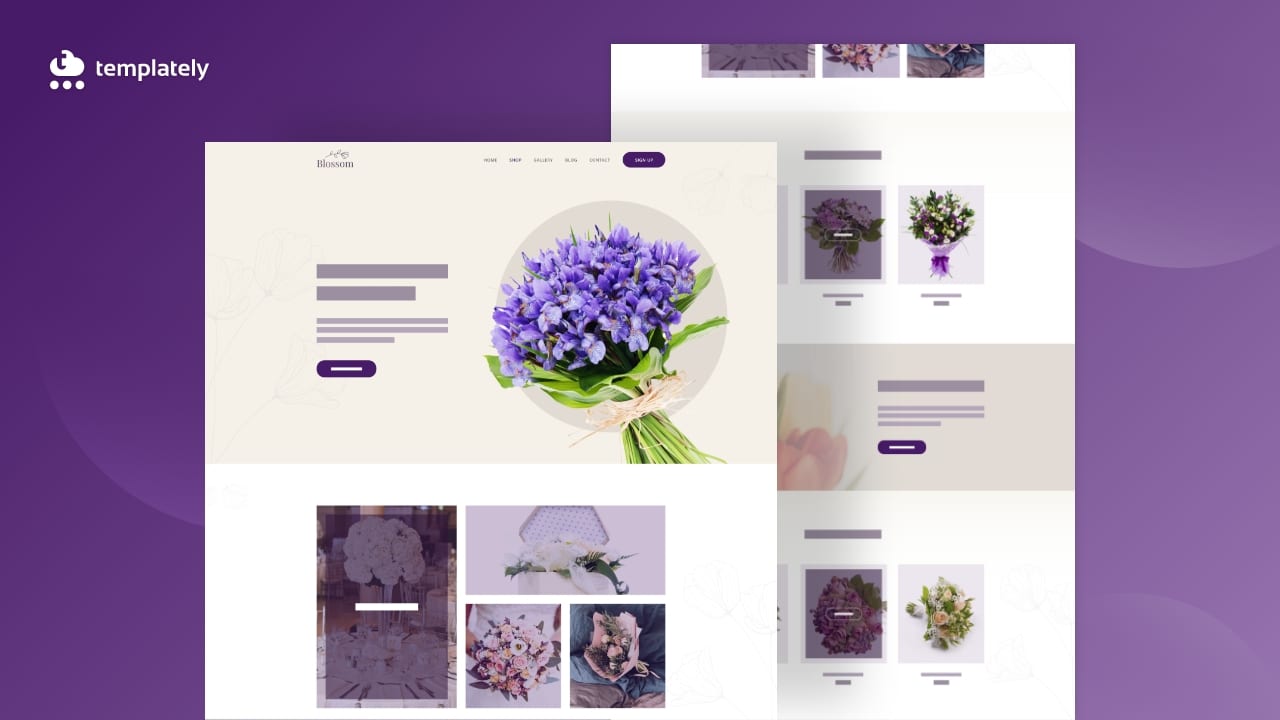 flower shop website template