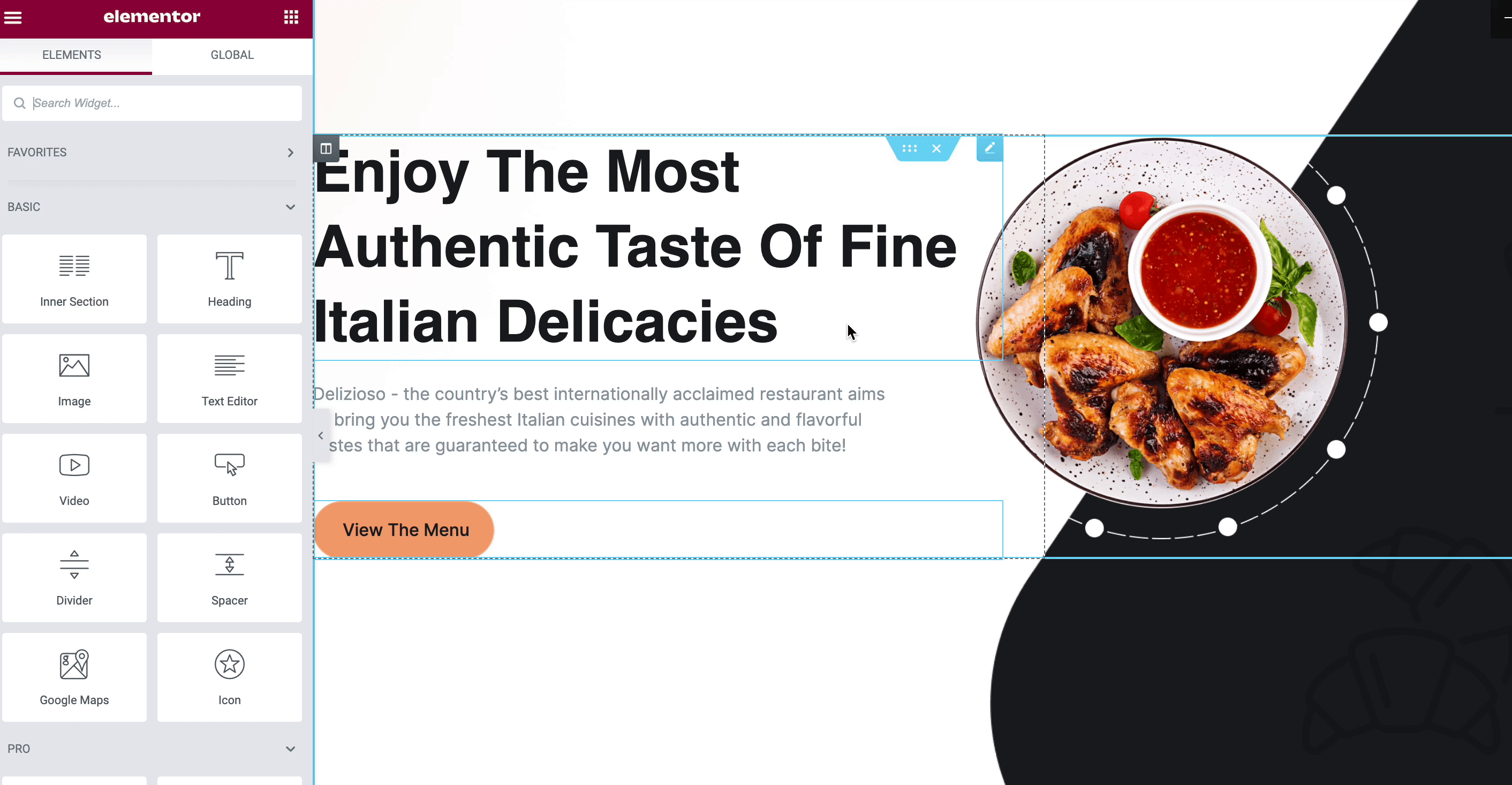 Italian Restaurant Website