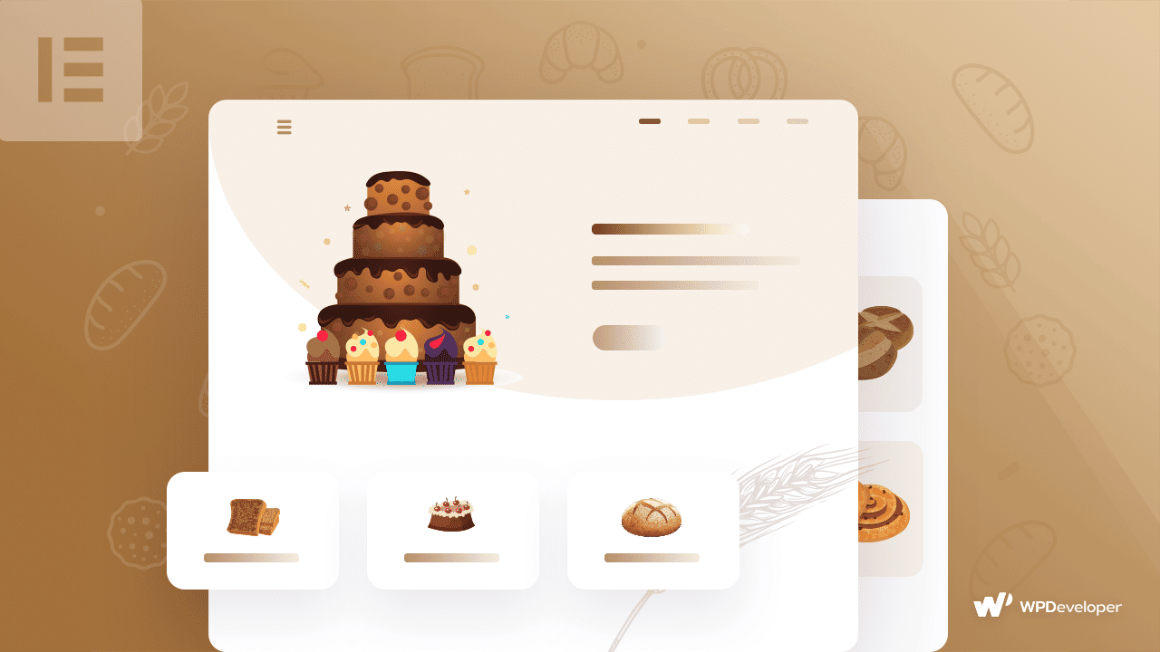 Online Pastry shop WordPress Bakery