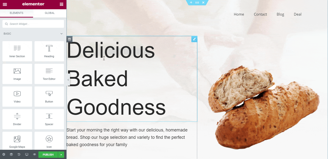 Online Pastry shop WordPress Bakery