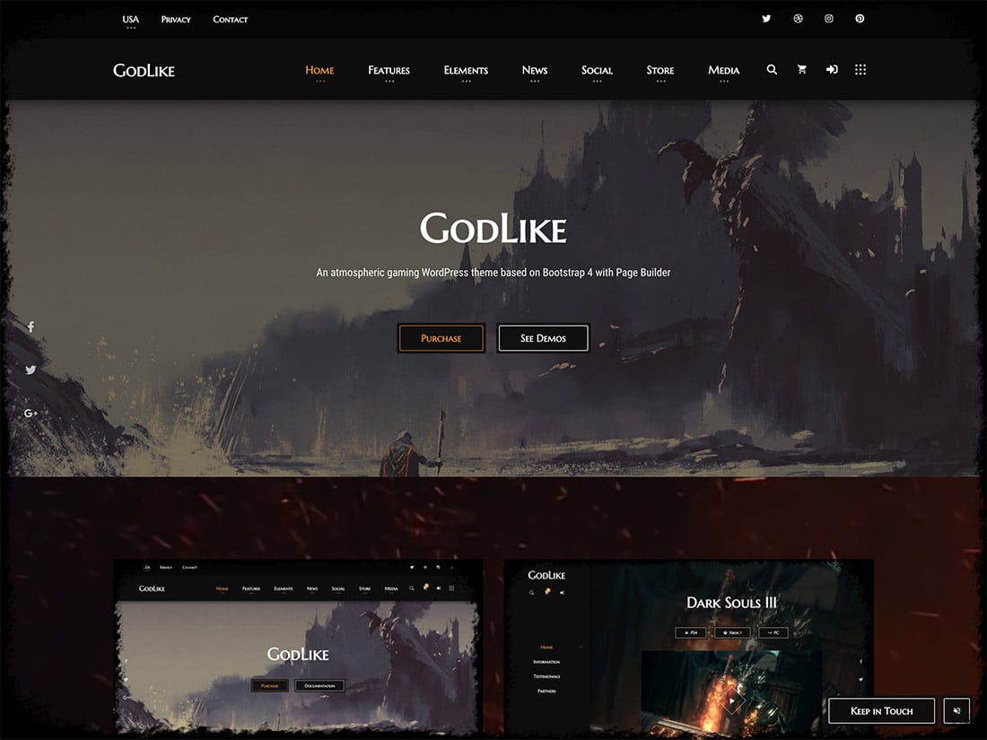 Free Gaming Portal WordPress Theme & Website Template