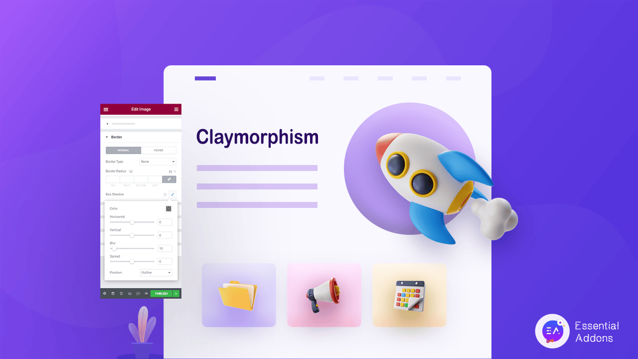 Claymorphism Effect