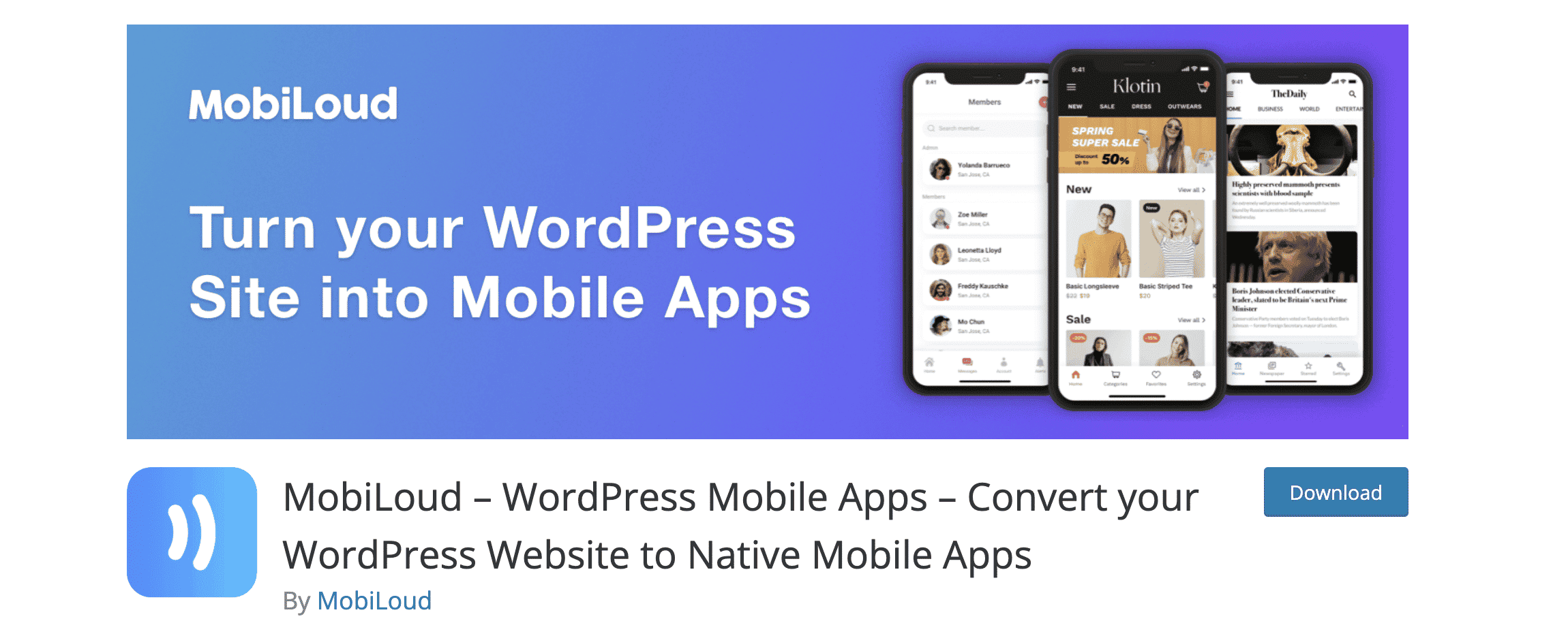 Turn WordPress Website Into An App