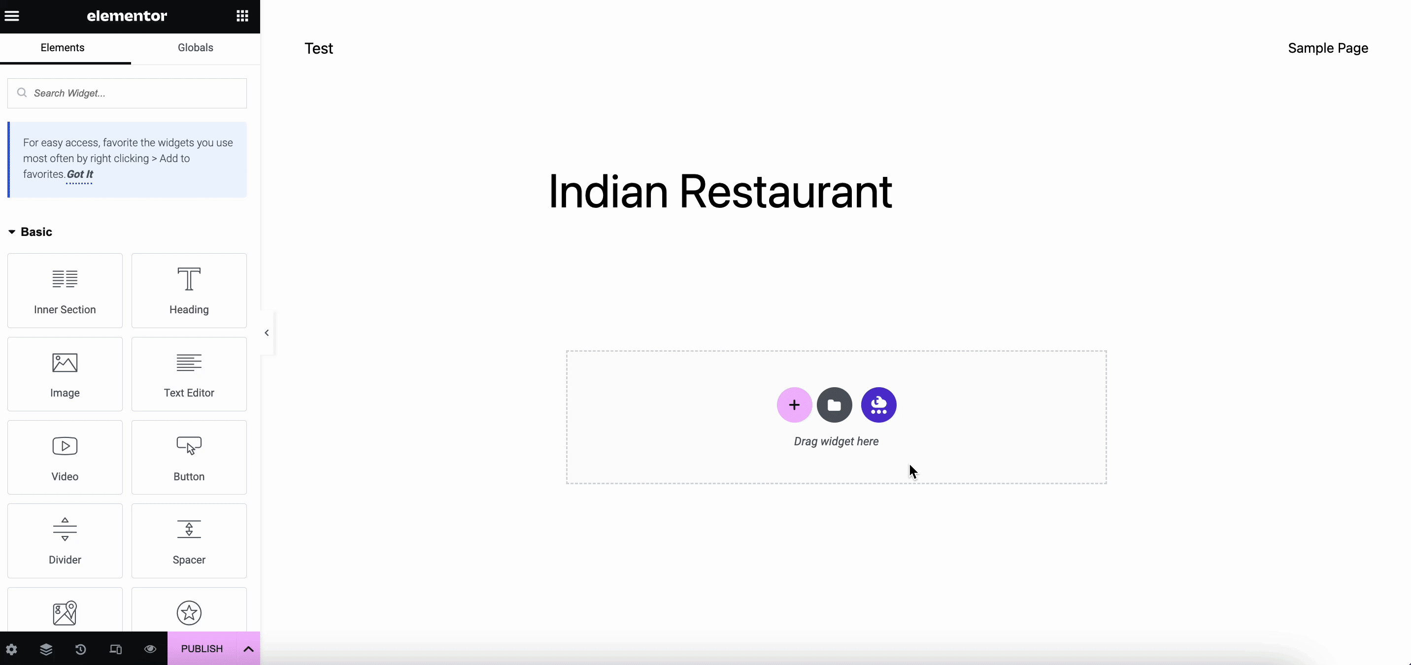 Indian Restaurant Website With Elementor