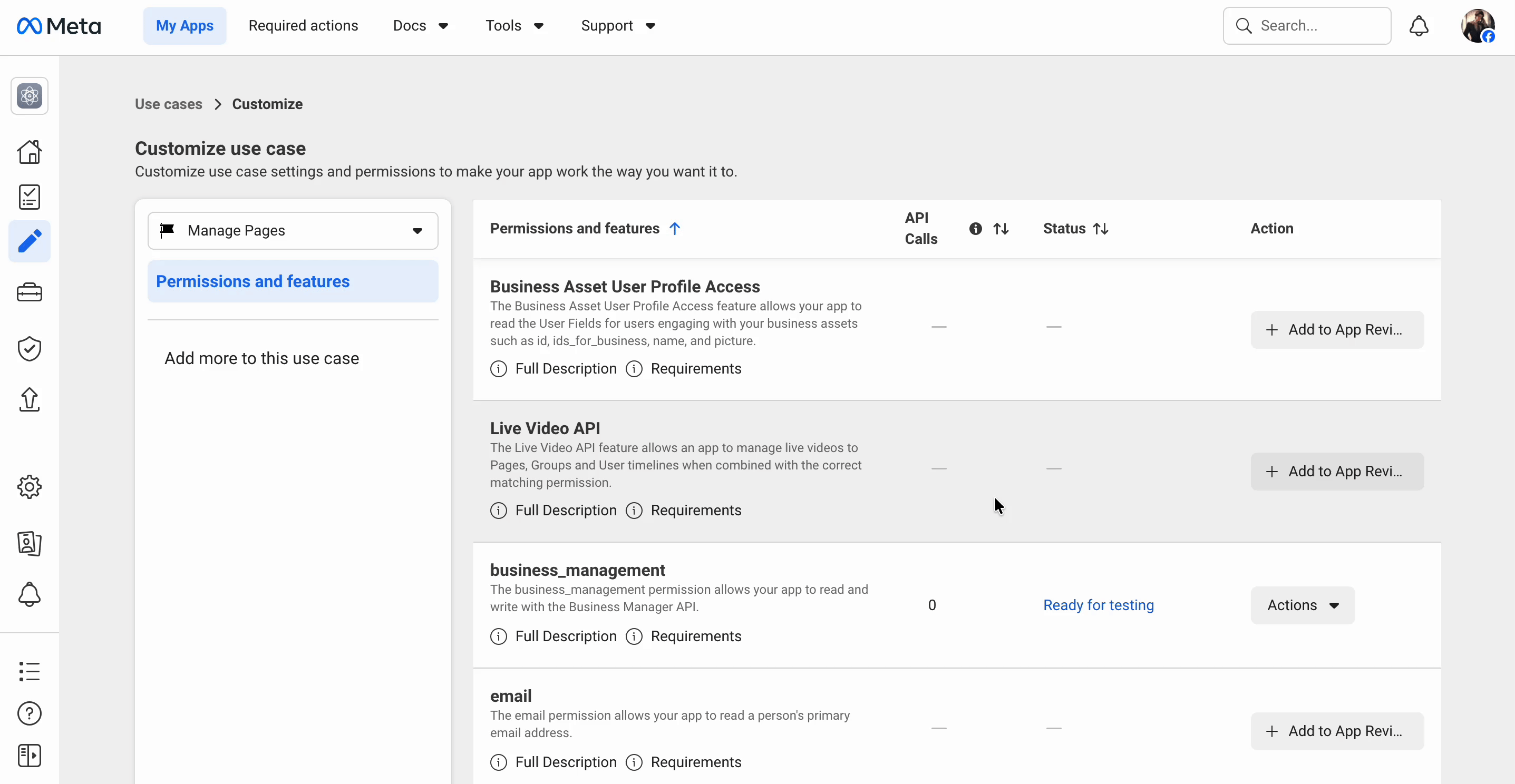 Manage Permissions
