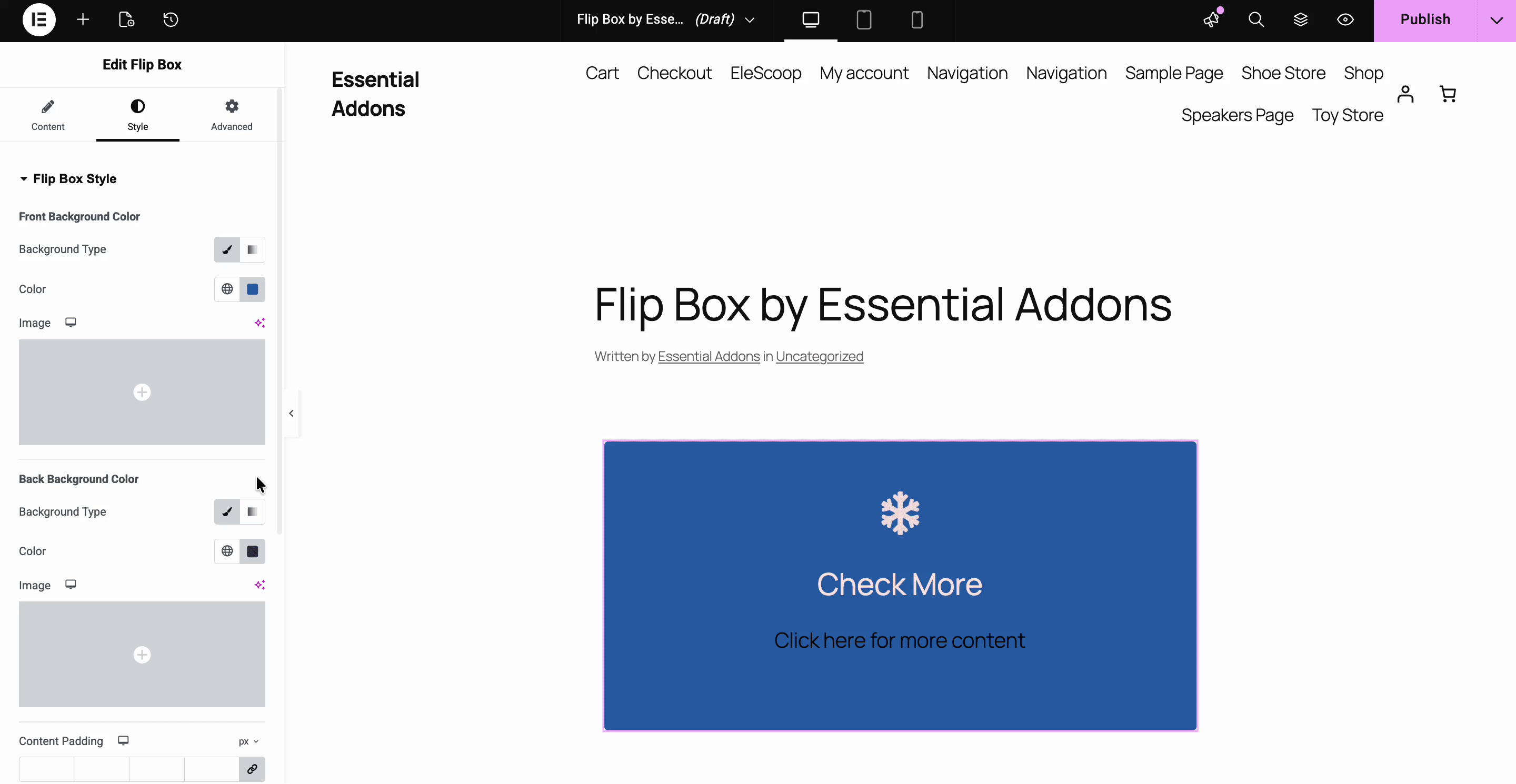 EA Flip Box 6 Flipbox styling
