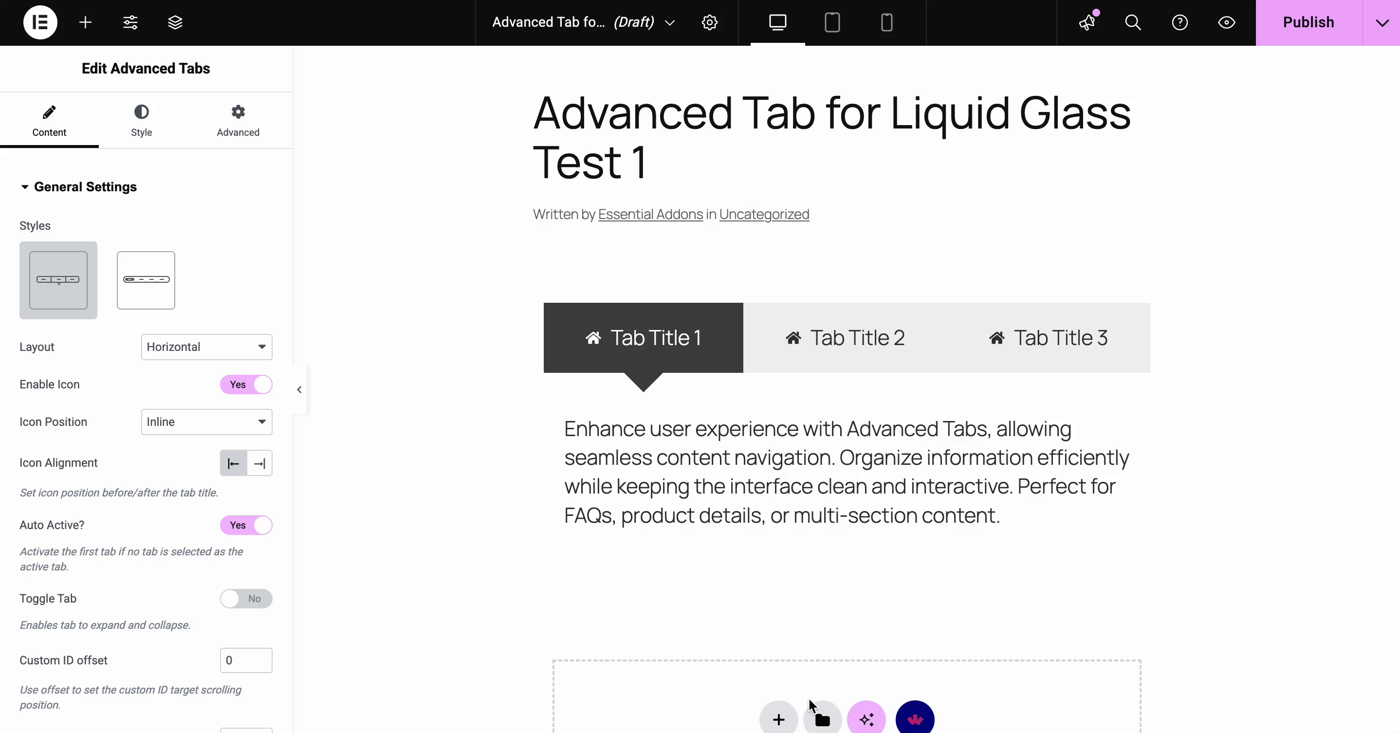 Advanced Tabs 3 EA Advanced Tabs