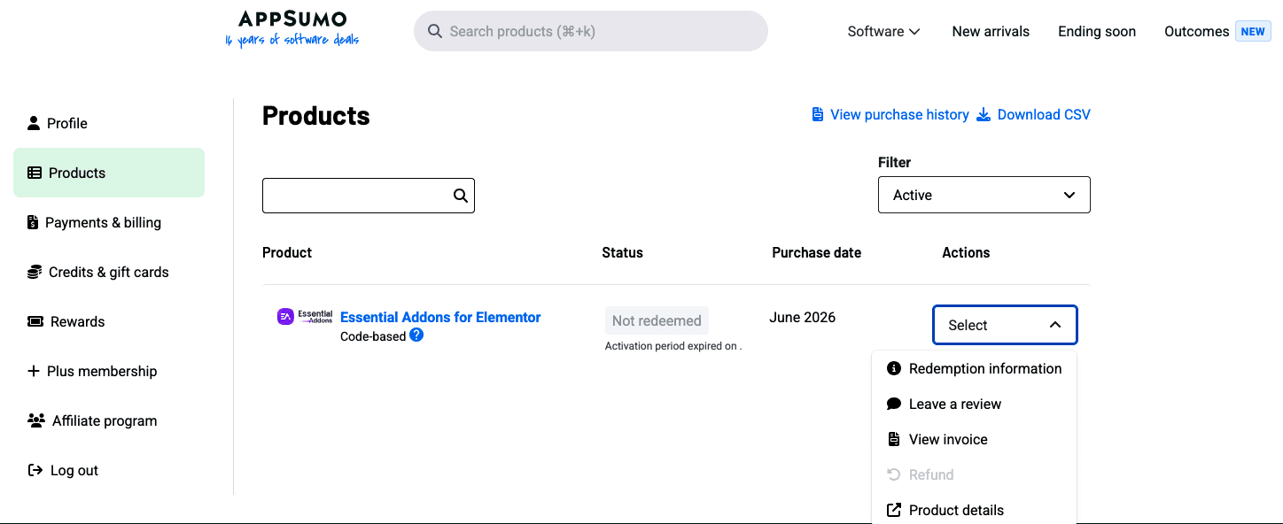 reedem AppSumo Coupon code