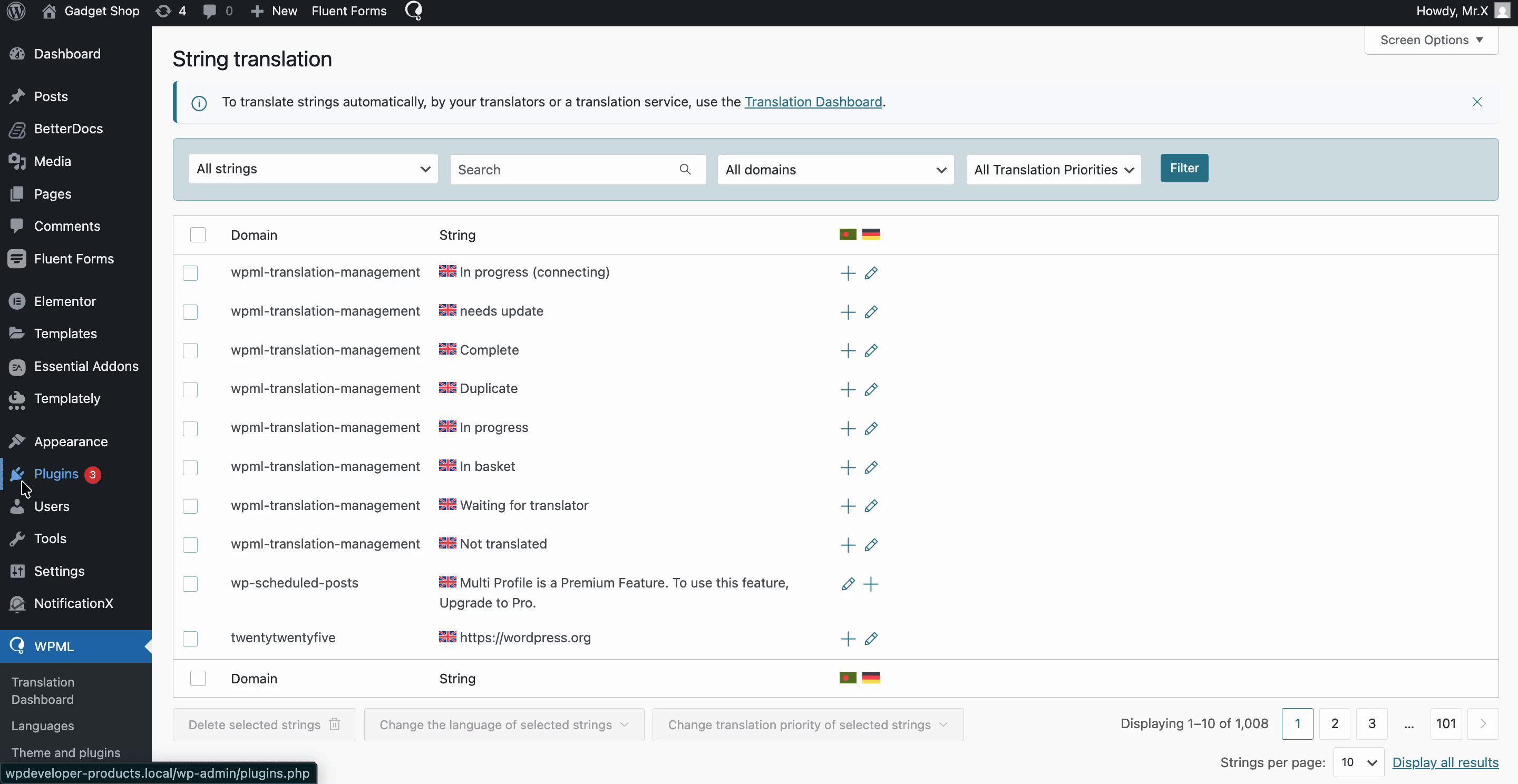 How To Translate Essential Addons for Elementor Pages With WPML 16 Translate string language