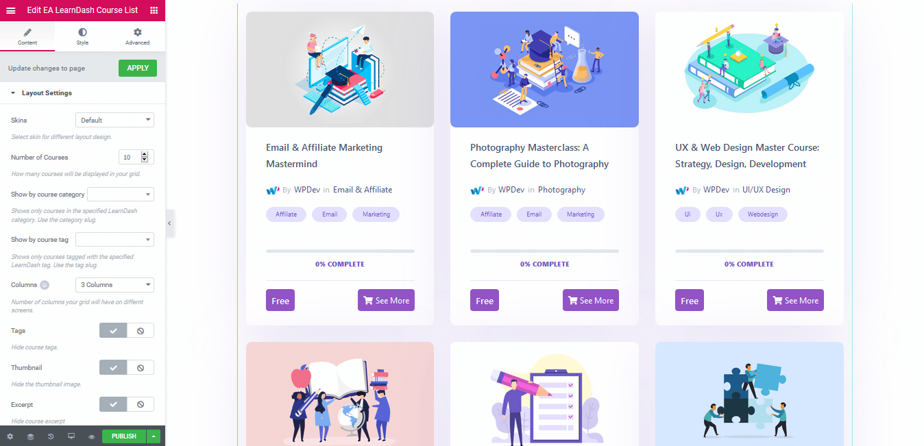Learndash Course List Essential Addons For Elementor Learndash Course List Essential Addons For Elementor