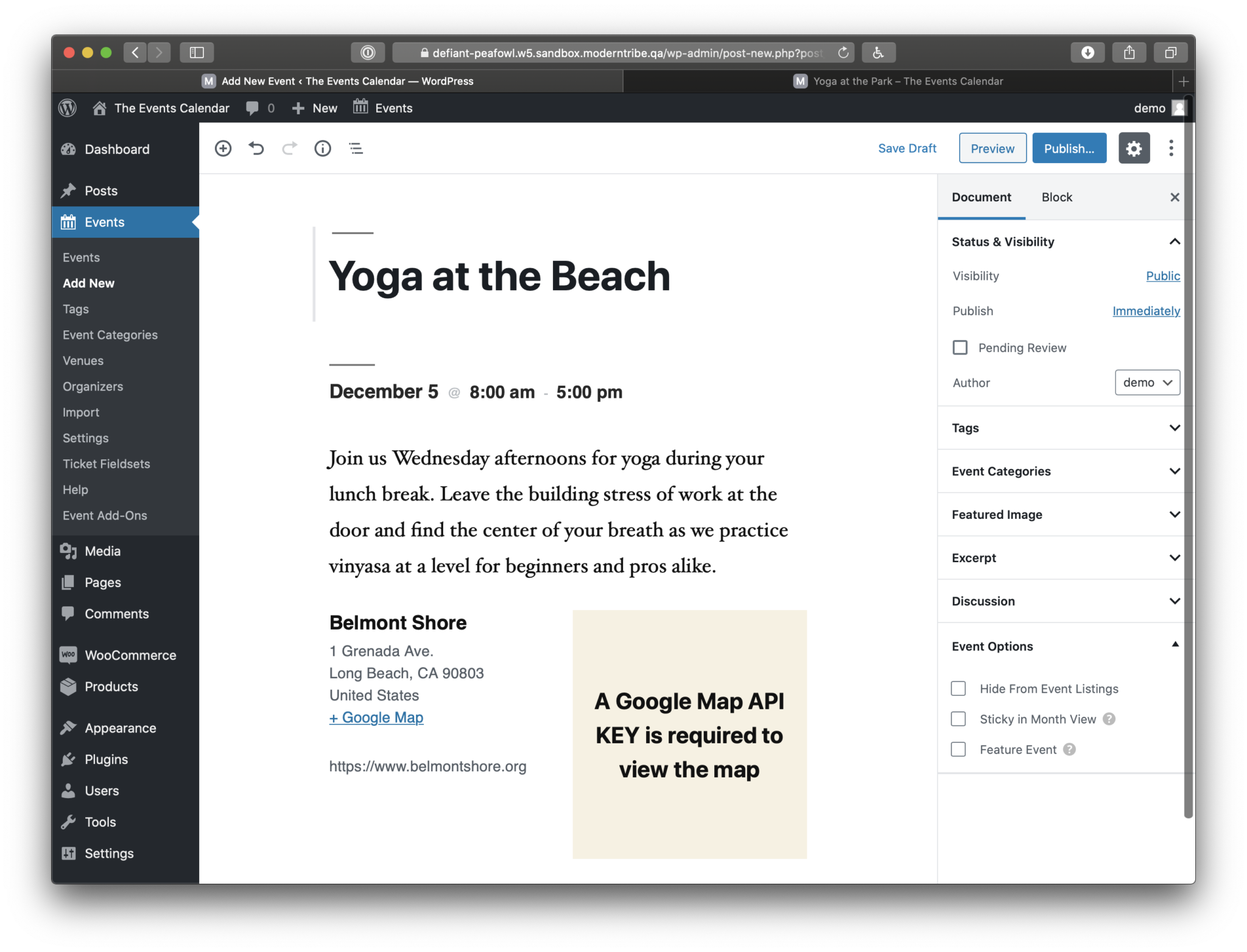 Integrate The Events Calendar Plugin Using EA for Elementor