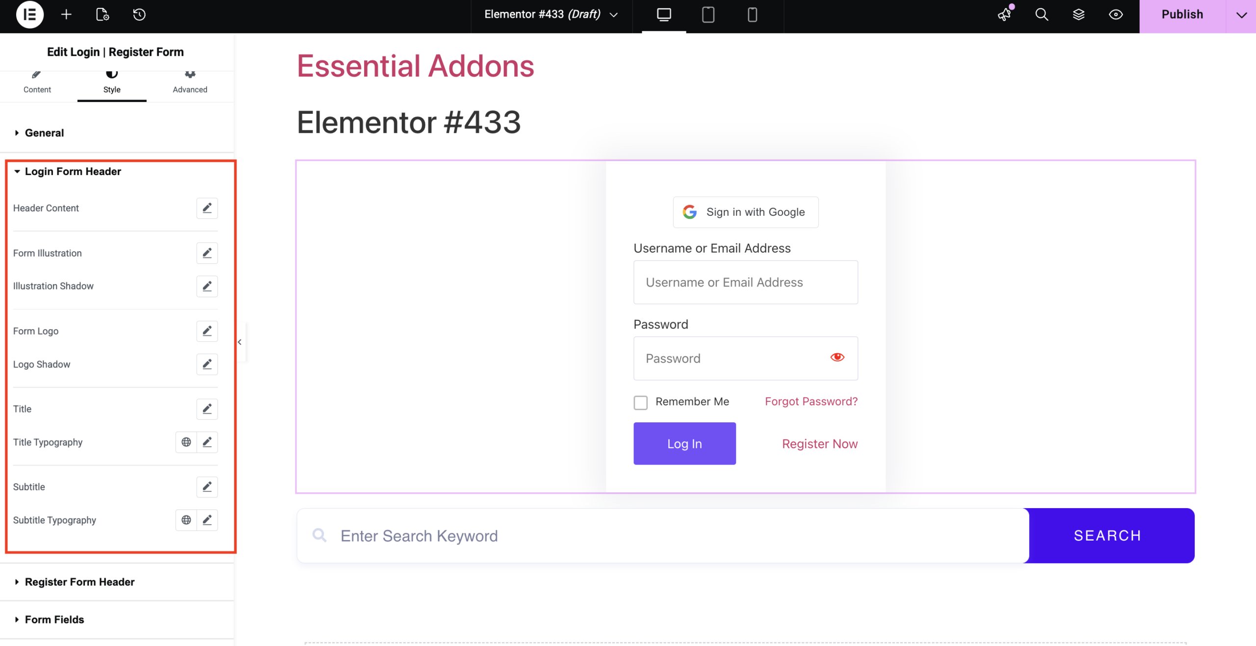EA LOGIN REGISTRATION FORM