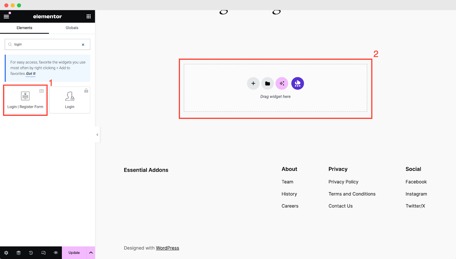 EA LOGIN REGISTRATION FORM