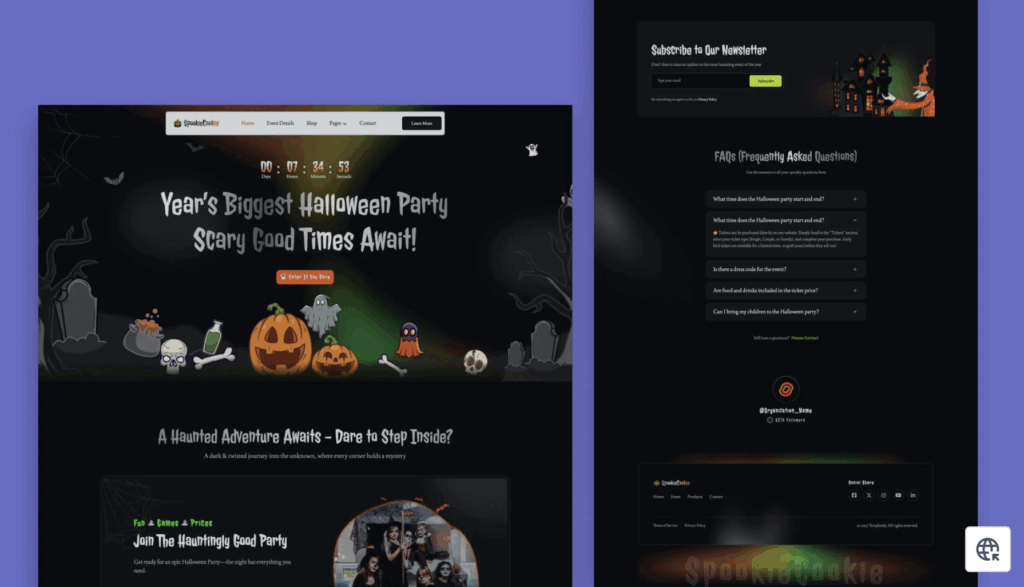How To Create A Spooky Halloween Website With 1 Click Using Elementor Ready Template [Freebies] 4