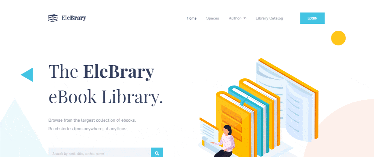 Library Website Using Elementor