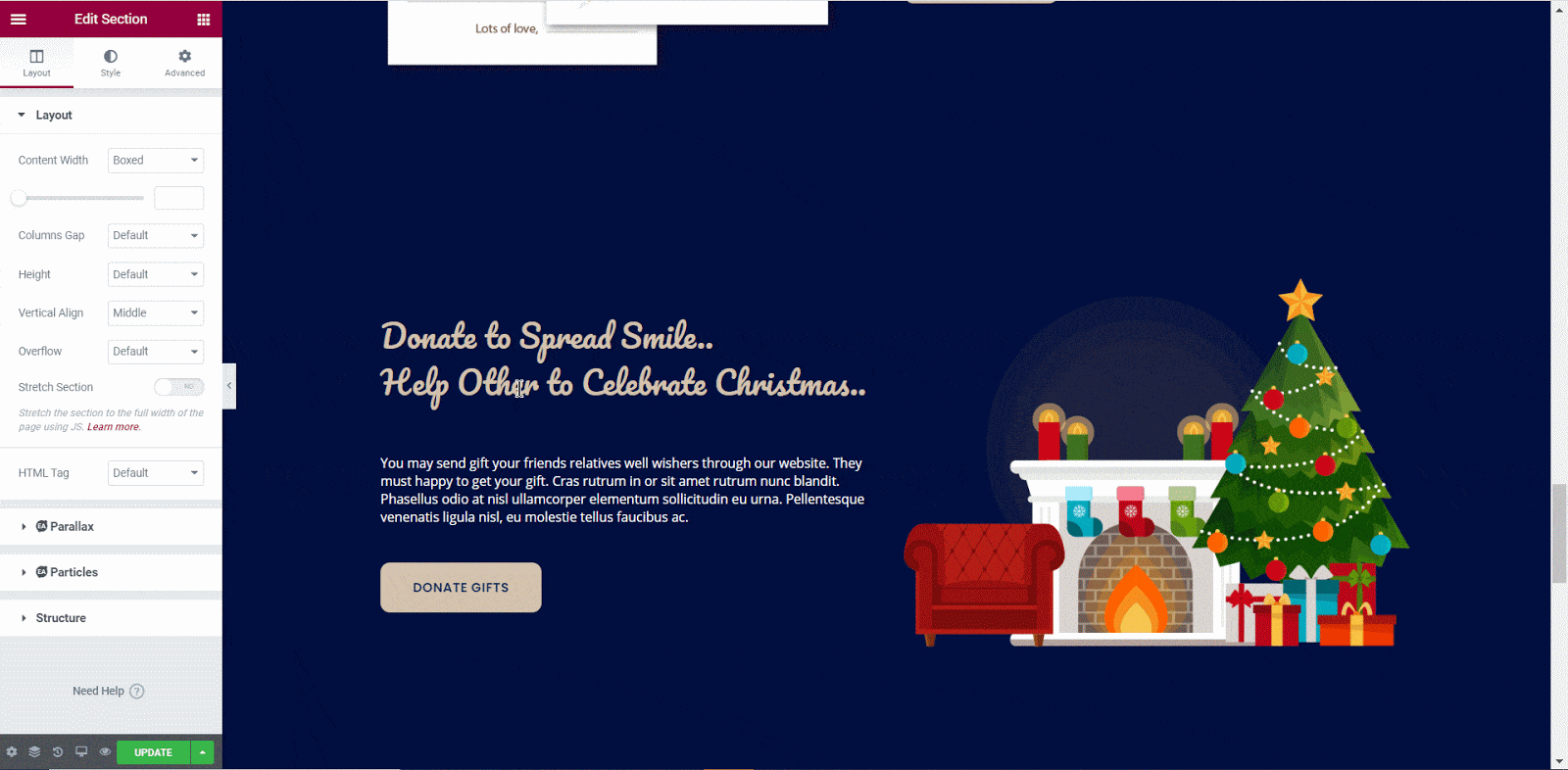How To Create Stunning Christmas Landing Page in WordPress [FREE Elementor Template] 46