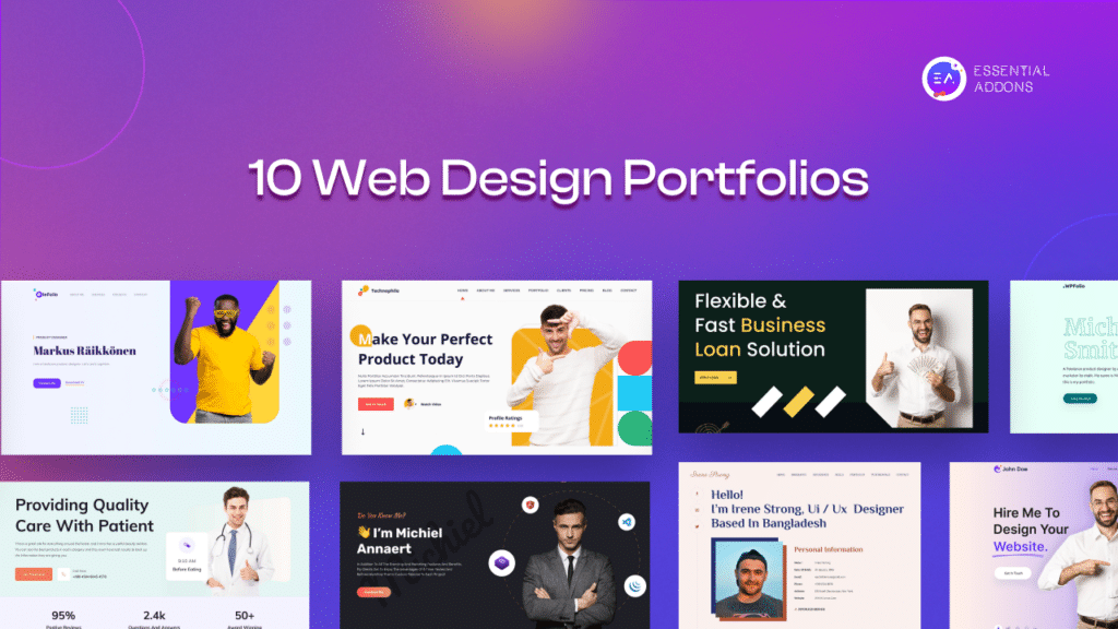 10 Web Design Portfolio Templates