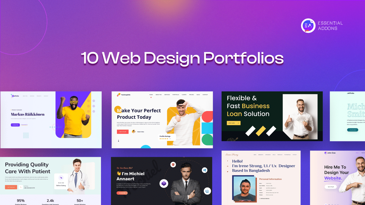 10 Web Design Portfolio Templates That Will Take Your Breath Away