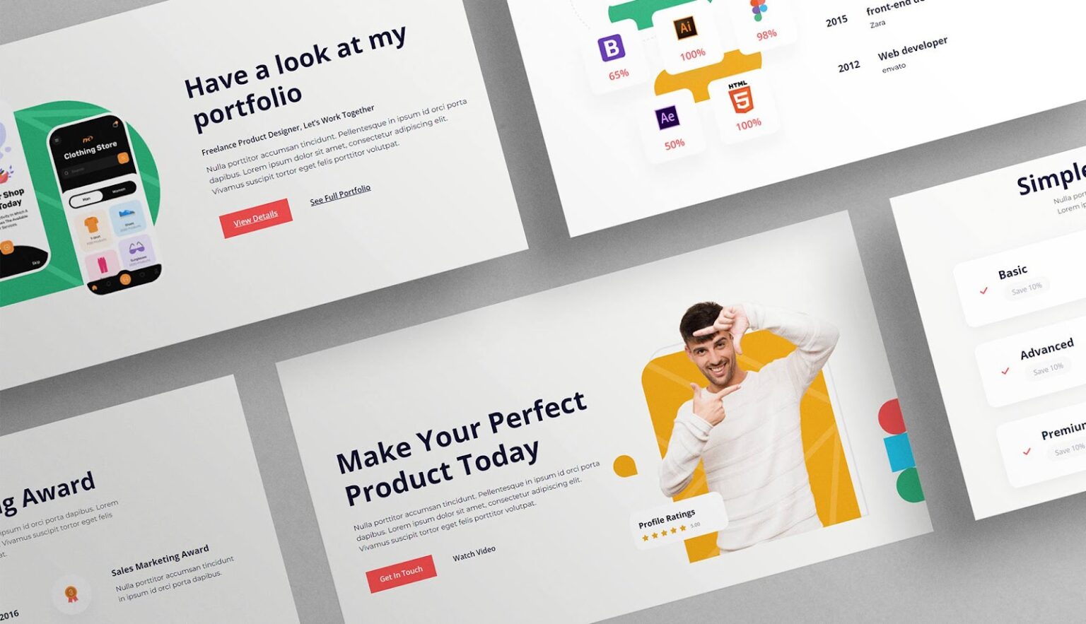 10 Web Design Portfolio Templates That Will Take Your Breath Away ...