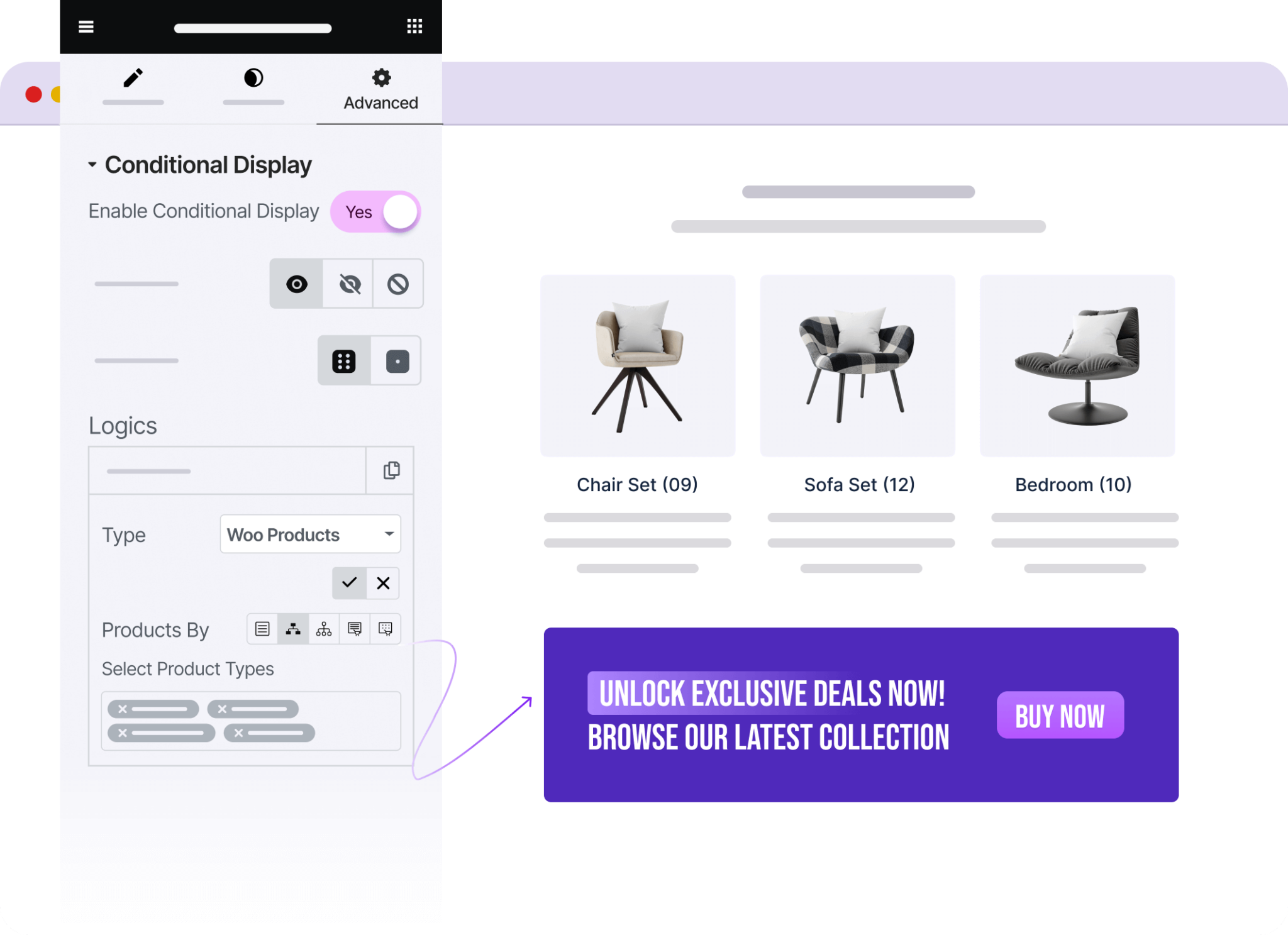 Conditionar Display Conditional Display | Essential Addons for Elementor