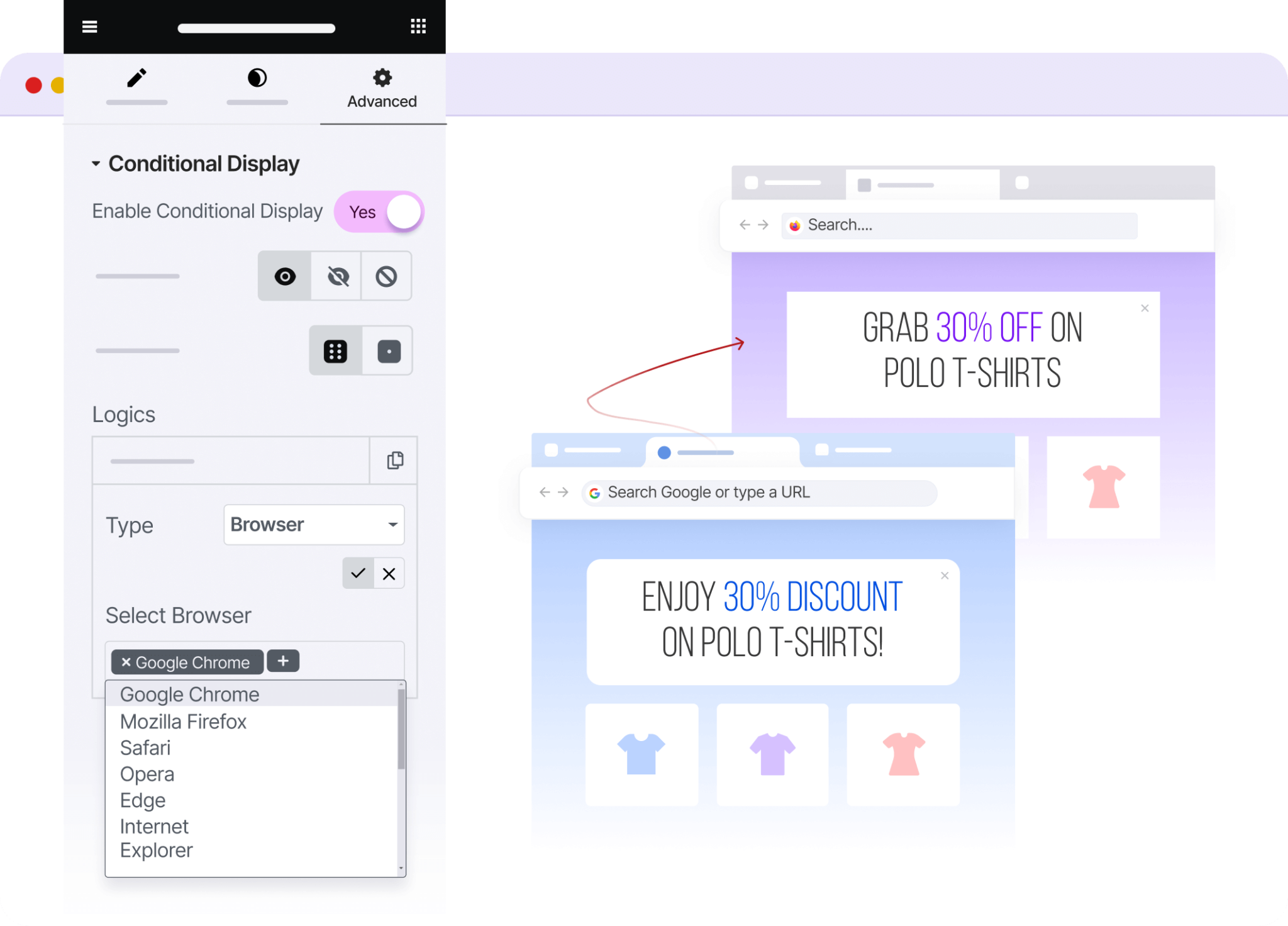 Conditional Display | Essential Addons for Elementor