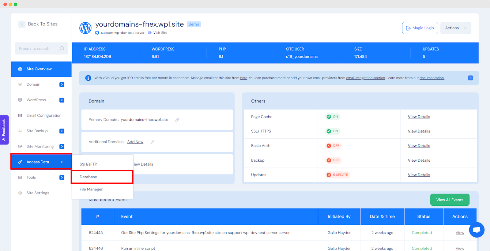 Change Domain Name on WordPress