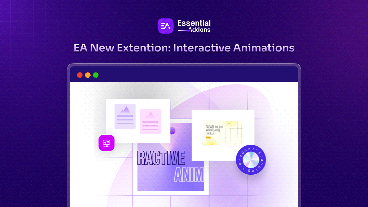 Interactive Animations in Essential Addons