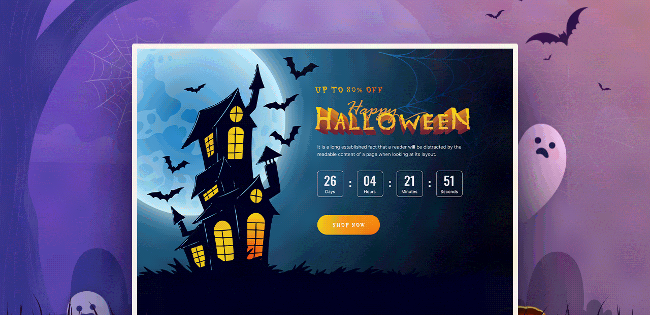 Halloween web design