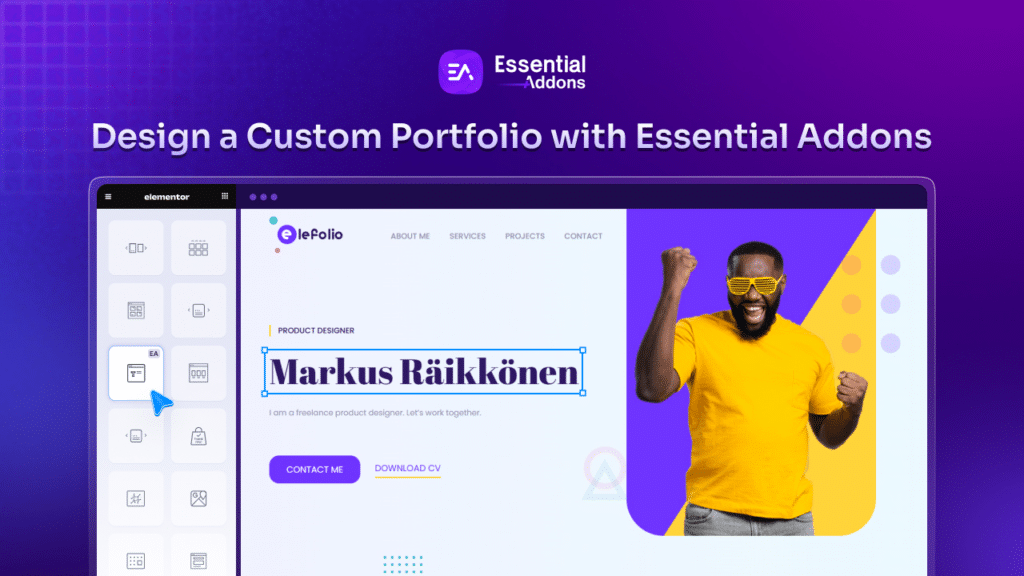 Designing a Custom Portfolio with Essential Addons