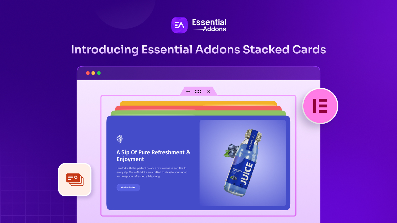 Blog banner - [New Element] Design Stacked Cards on Elementor with Essential Addons