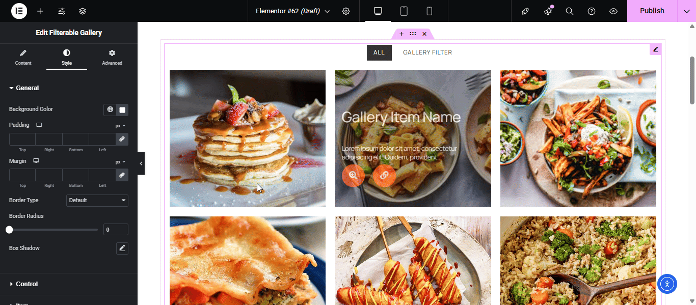 add stylish layout for Elementor
