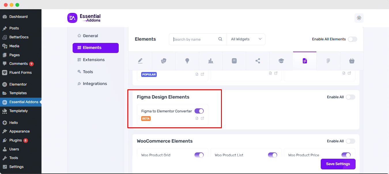 Enable Figma to Elementor