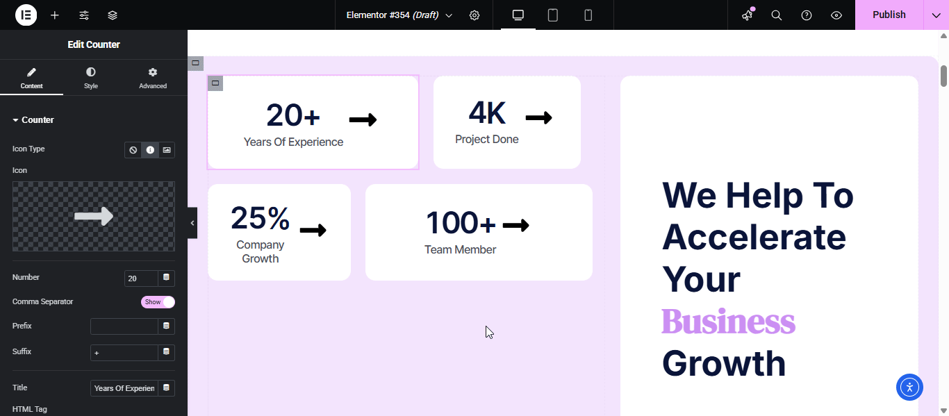 Introducing Figma to Elementor Converter: The Easiest Way to Turn Designs into WordPress Sites 11 Customize the website as you want