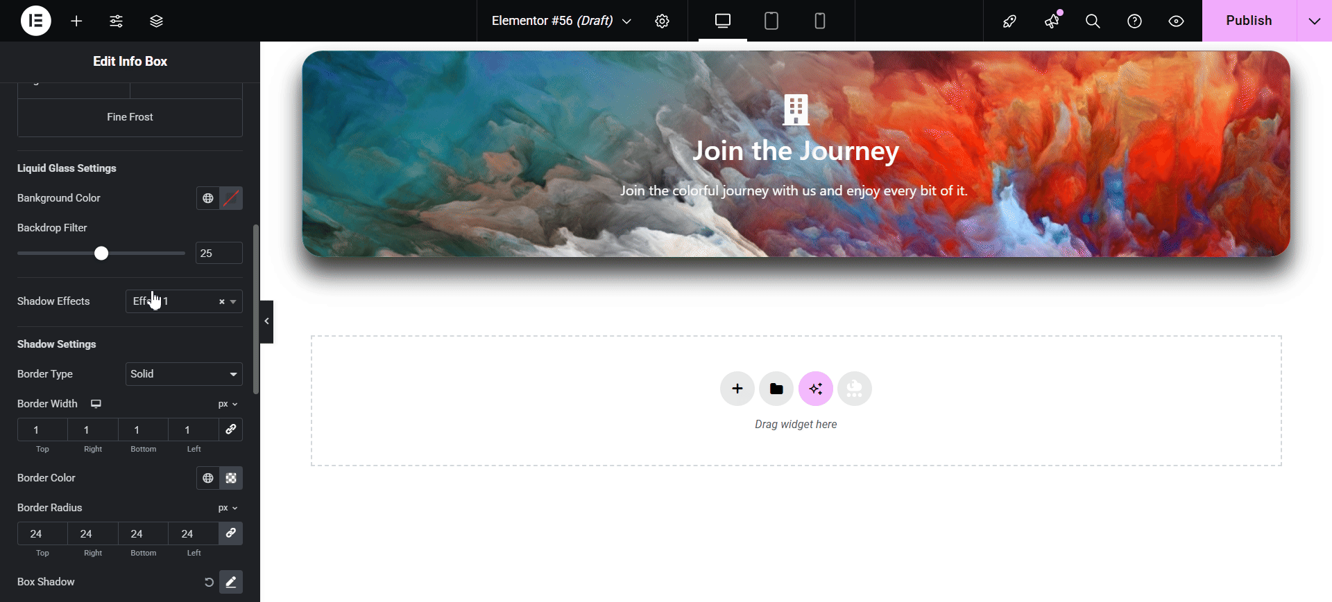 Customize and create liquid glass effects 
