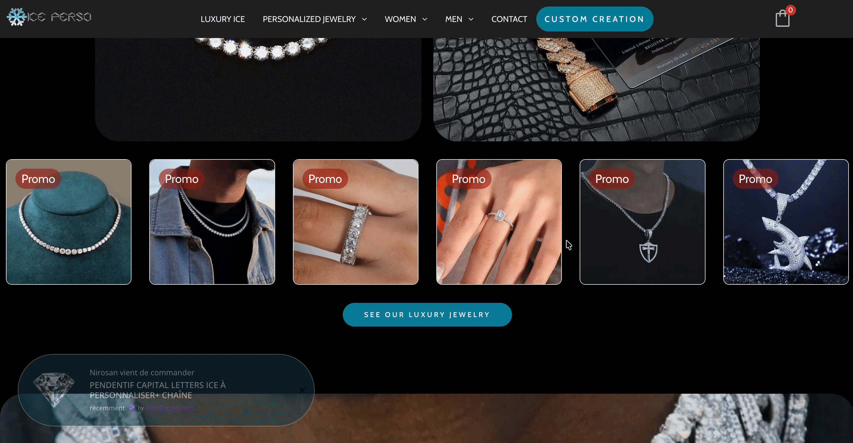 20+ Elementor Website Examples Built with Essential Addons 8 Iceperso - eCommerce Jewellery Store