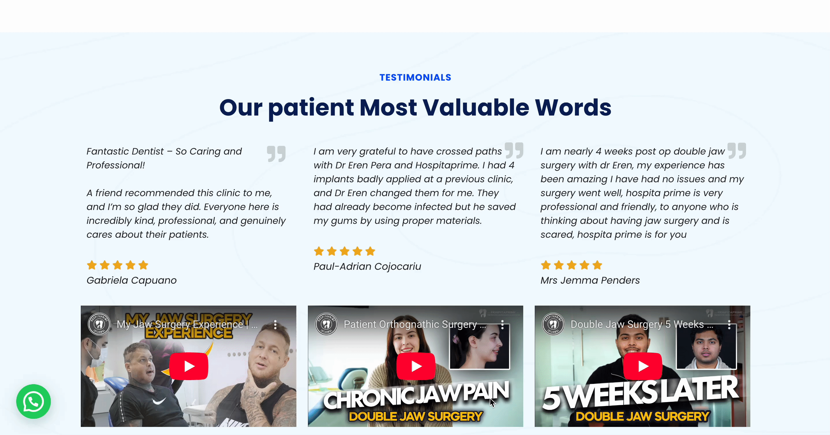 20+ Elementor Website Examples Built with Essential Addons 19 Pera Clinic - Jaw Surgery Website
