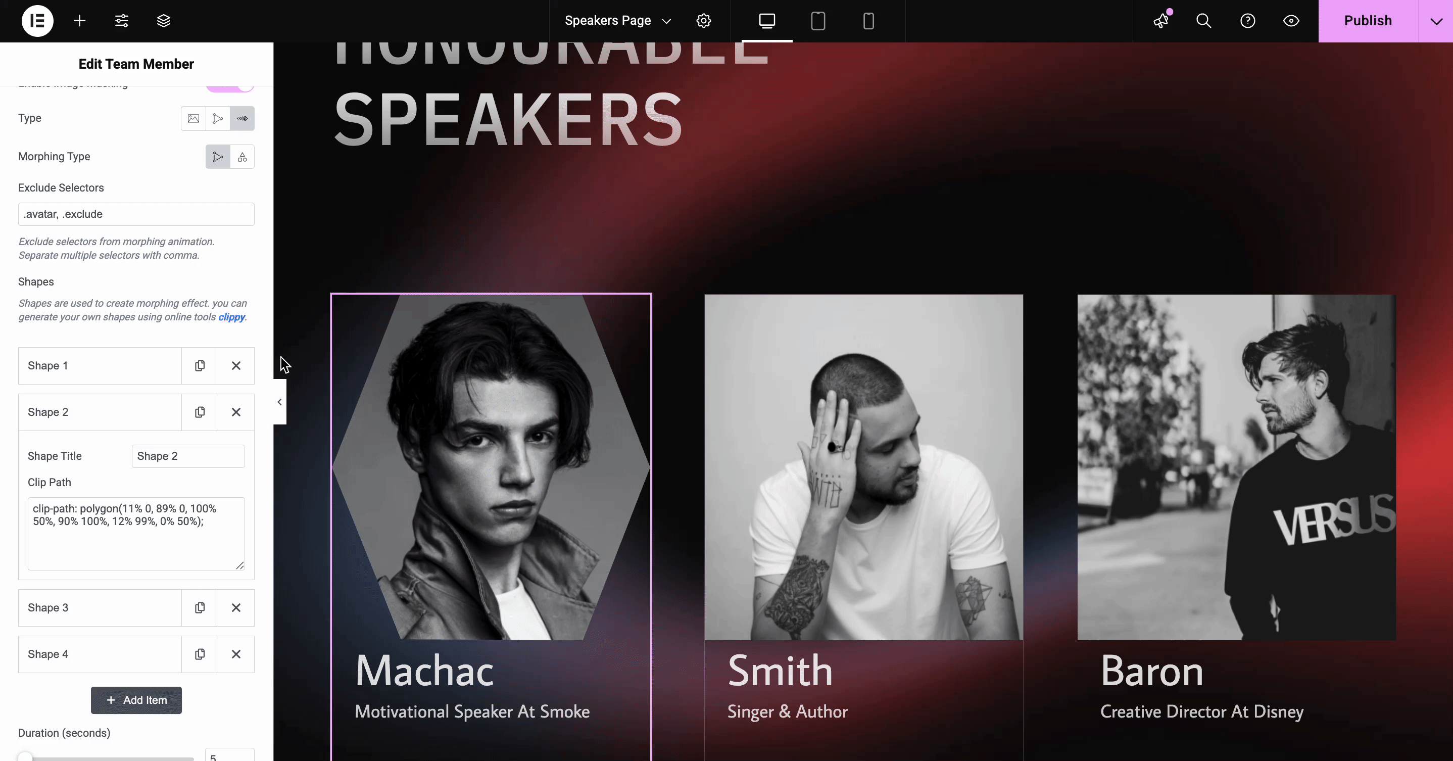 EA Image Masking And Morphing 7 Customize image morphing