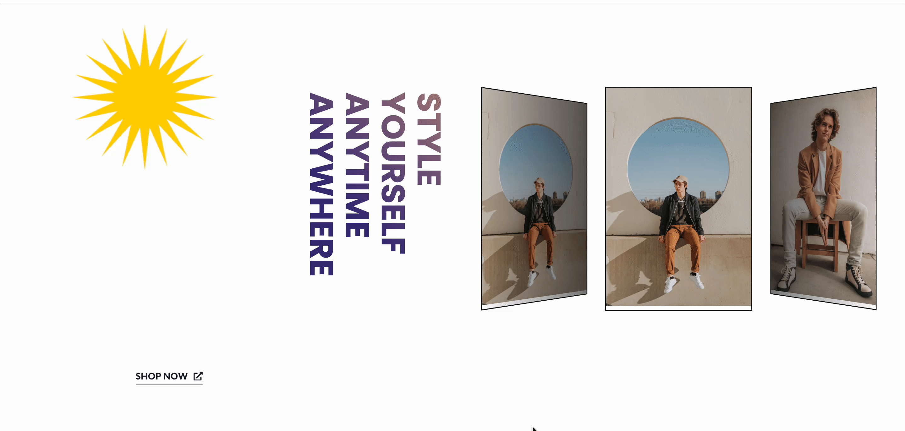 Final outcome of vertical text orientation